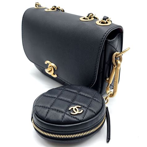 chanel flap bag & coin purse